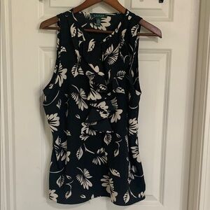 Ralph Lauren Black and White Top